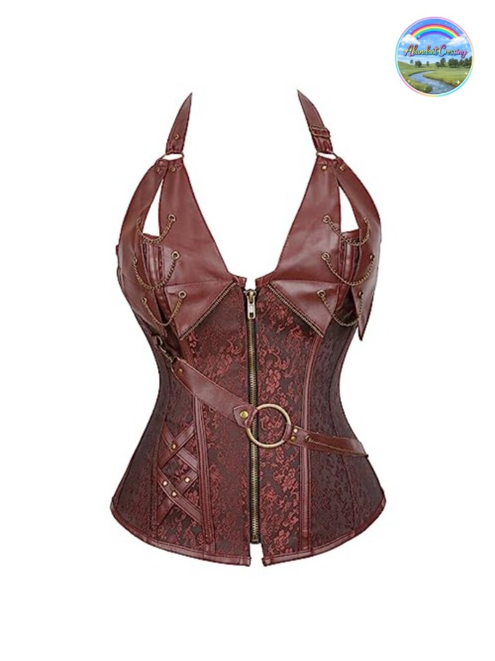 Gothic Steampunk Lace Up Corset Bustier Waist Cincher Vest Tank Top